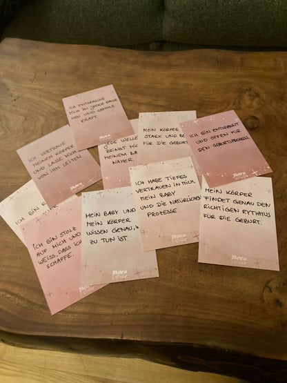 PreggoPower 3er Bundle | Geburtskerze + Affirmationskarten + Geburtskranz